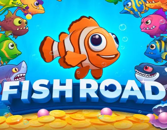 Fish Road online game logo by InOut on betsrepublic.at